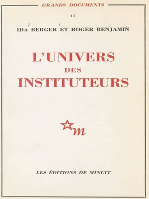 cover image of L'univers des instituteurs